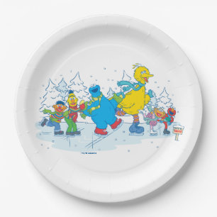Sesame Street   Ice Skating Friends Paper Plates
