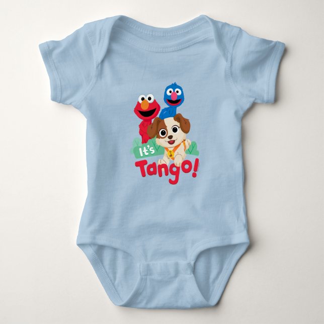 Sesame Street | It's Tango With Elmo & Grover Baby Bodysuit (Front)