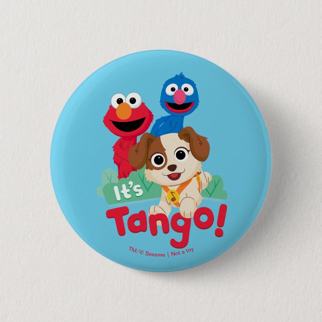Sesame Street | It's Tango With Elmo & Grover Button (Front)