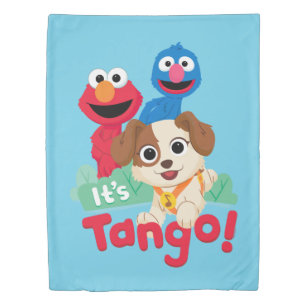 Sesame Street   It's Tango With Elmo & Grover Duvet Cover
