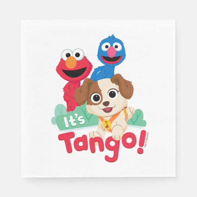 Sesame Street | It's Tango With Elmo & Grover Napkins (Front)