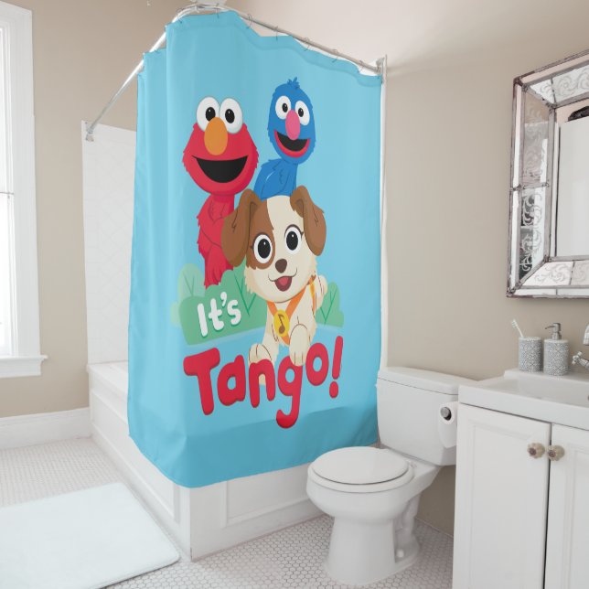 Sesame Street | It's Tango With Elmo & Grover Shower Curtain (In Situ)