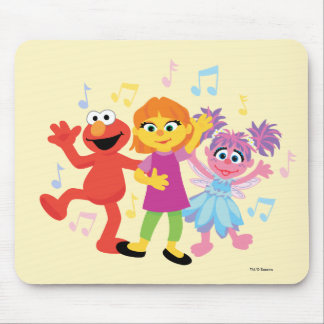 Sesame Street | Julia, Elmo & Abby Dancing Mouse Pad