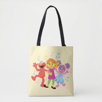 Sesame Street | Julia, Elmo & Abby Dancing Tote Bag