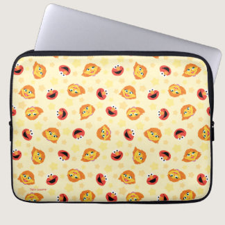 Sesame Street | Julia & Elmo Yellow Star Pattern Laptop Sleeve