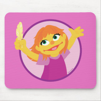 Sesame Street | Julia Holding Feather Mouse Pad