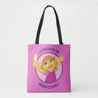 Sesame Street | Julia Holding Feather Tote Bag