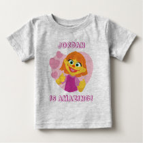 Sesame Street | Julia Pink Heart Baby T-Shirt