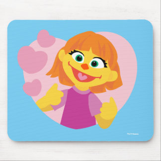 Sesame Street | Julia Pink Heart Mouse Pad