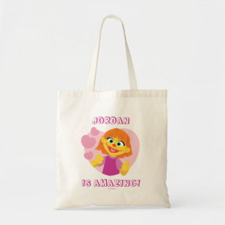 Sesame Street | Julia Pink Heart Tote Bag