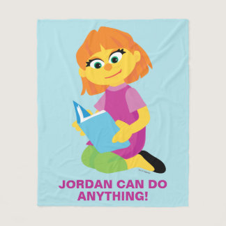 Sesame Street | Julia Reading a Book Fleece Blanket