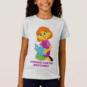 Sesame Street Julia Reading a Book T-Shirt