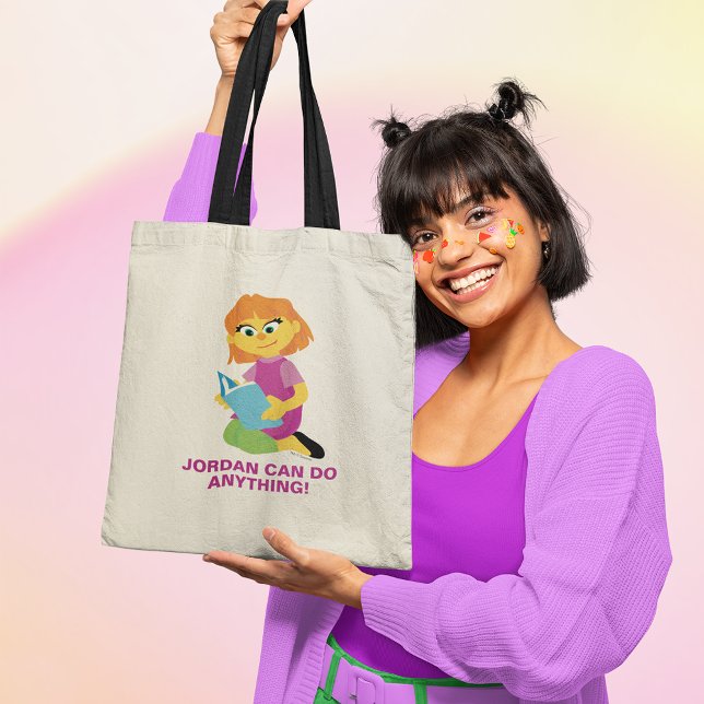 Sesame Street | Julia Reading a Book Tote Bag (Creator Uploaded)