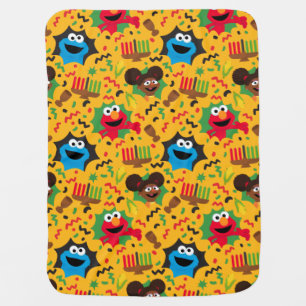 Sesame Street Kwanzaa Pattern Baby Blanket