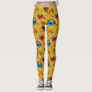 Sesame Street Kwanzaa Pattern Leggings