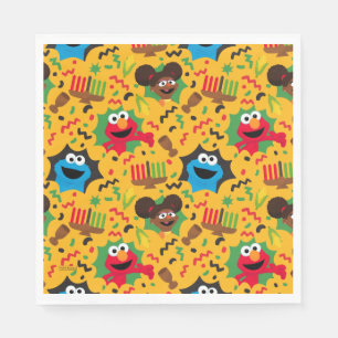 Sesame Street Kwanzaa Pattern Napkins