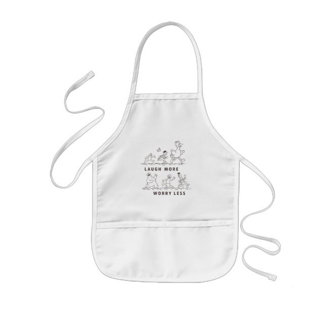 Sesame Street | Laugh More Worry Less Kids' Apron (Front)