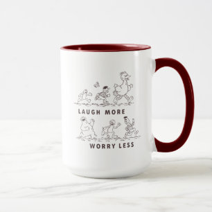 Sesame Street Laugh More Worry Less Mug