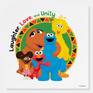 Sesame Street Laughter, Love, & Unity Foam Board