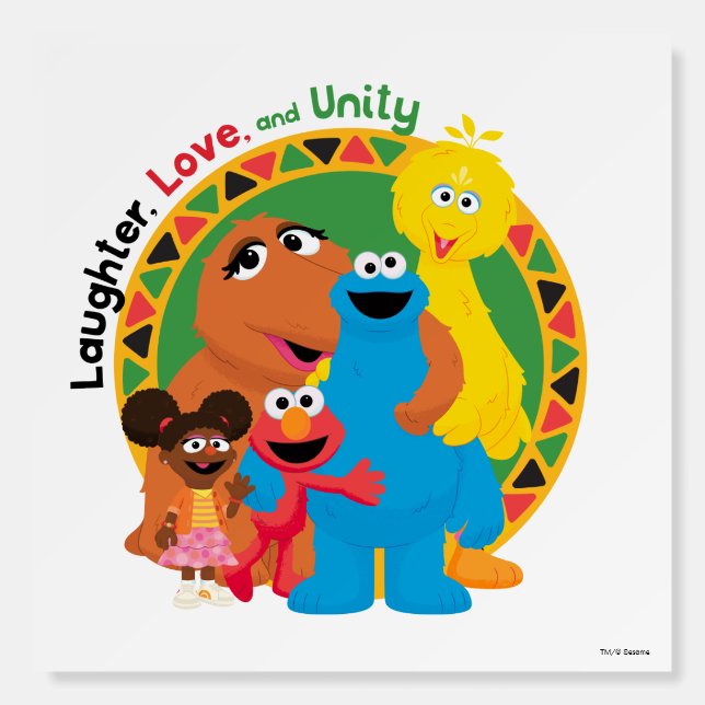 Sesame Street | Laughter, Love, & Unity Foam Board (Front)