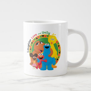 Sesame Street Laughter, Love, & Unity Giant Coffee Mug
