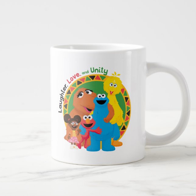 Sesame Street | Laughter, Love, & Unity Giant Coffee Mug (Right)