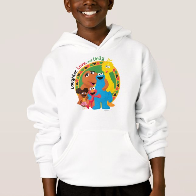 Sesame Street | Laughter, Love, & Unity Hoodie (Front)