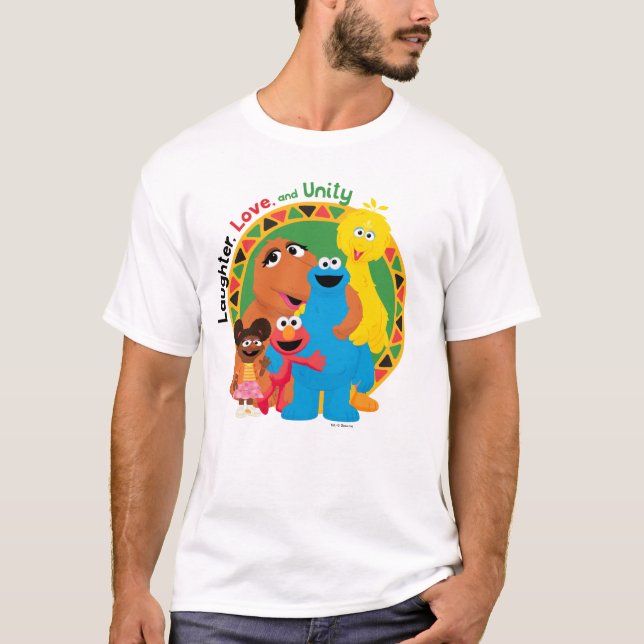 Sesame Street | Laughter, Love, & Unity T-Shirt (Front)