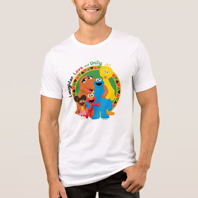 Sesame Street | Laughter, Love, & Unity Tri-Blend Shirt (Front)