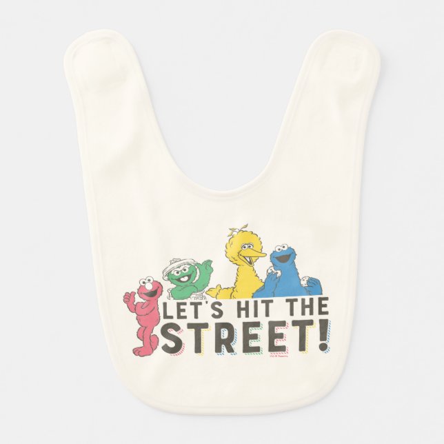 Sesame Street | Let's Hit the Street! Baby Bib (Front)