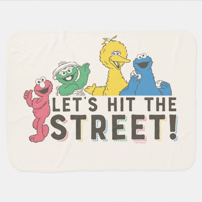 Sesame Street | Let's Hit the Street! Baby Blanket (Horizontal)
