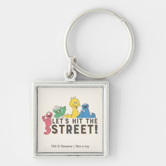 Sesame Street | Let's Hit the Street! Keychain (Front)