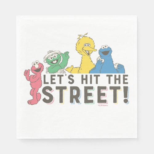Sesame Street  Lets Hit the Street Napkins