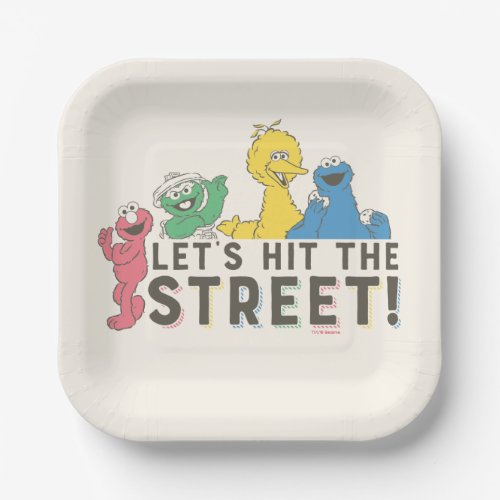 Sesame Street  Lets Hit the Street Paper Plates