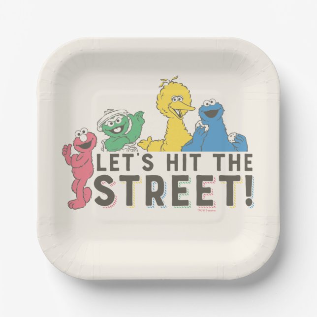 Sesame Street | Let's Hit the Street! Paper Plates (Front)