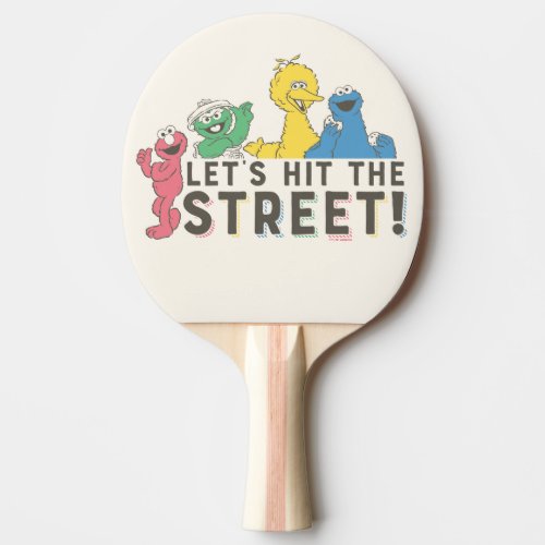 Sesame Street  Lets Hit the Street Ping Pong Paddle