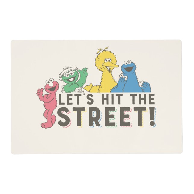 Sesame Street | Let's Hit the Street! Placemat (Front)