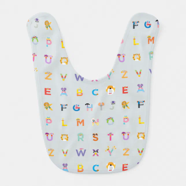 Sesame Street | Letters of the Alphabet Baby Bib | Zazzle