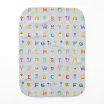 Sesame Street | Letters of the Alphabet Baby Burp Cloth Sesame Street | Letters of the Alphabet Baby Burp Cloth