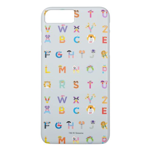 Sesame Street  Letters of the Alphabet iPhone 8 Plus7 Plus Case
