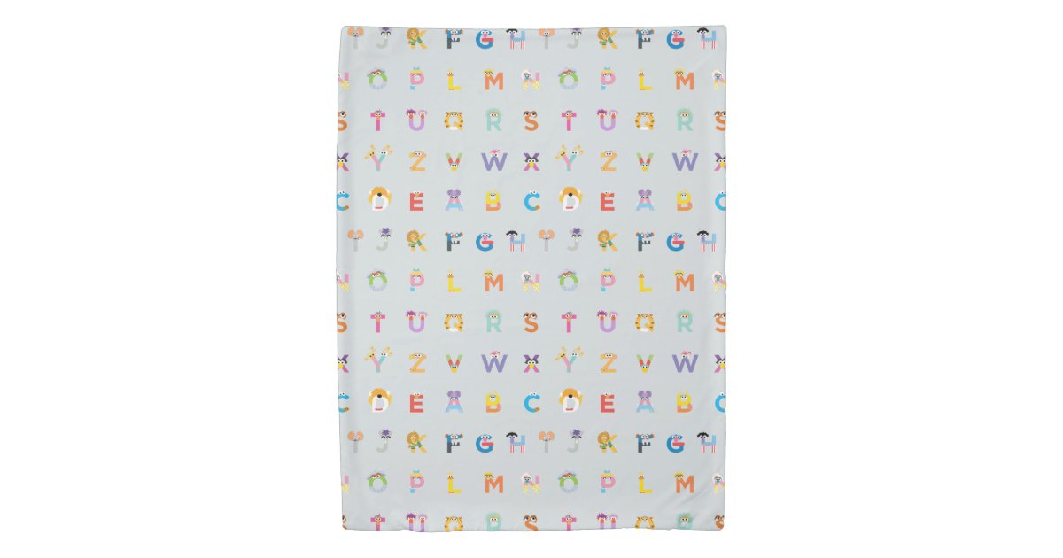 Sesame Street | Letters of the Alphabet Duvet Cover | Zazzle