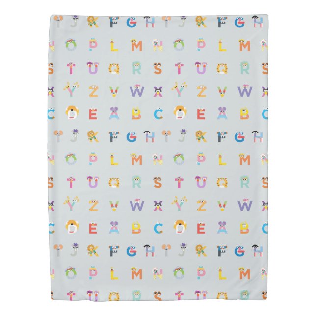 Sesame Street | Letters of the Alphabet Duvet Cover (Front)