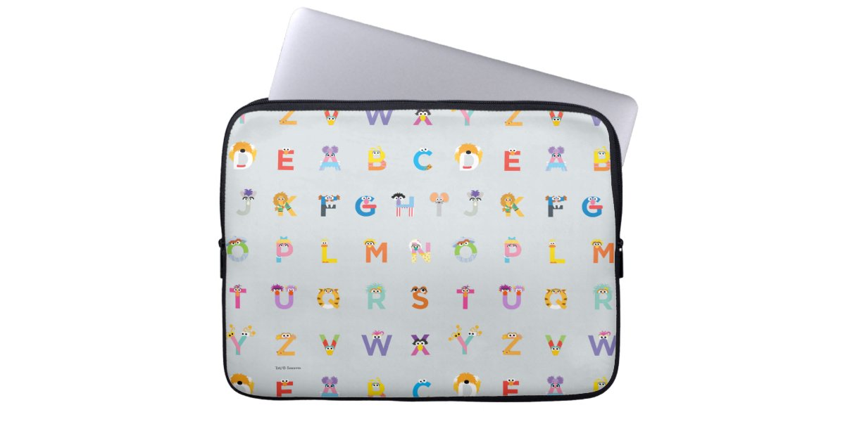 Sesame Street | Letters of the Alphabet Laptop Sleeve | Zazzle