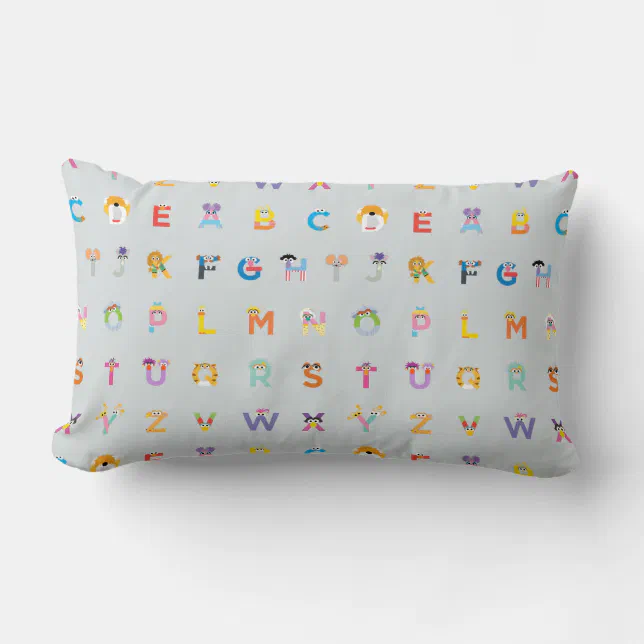 Sesame Street | Letters of the Alphabet Lumbar Pillow | Zazzle