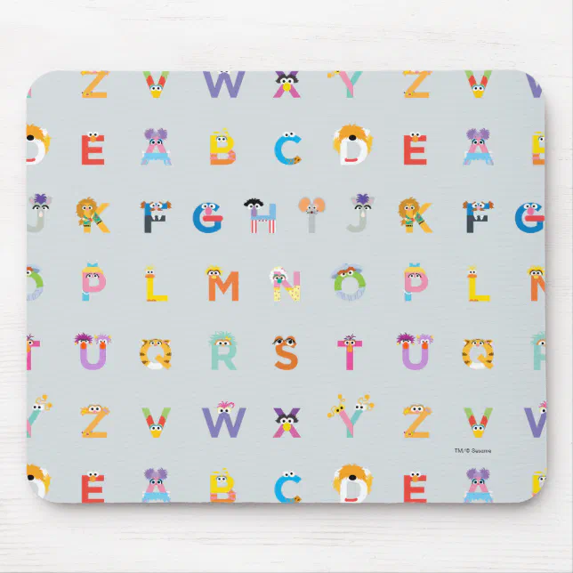 Sesame Street | Letters of the Alphabet Mouse Pad | Zazzle