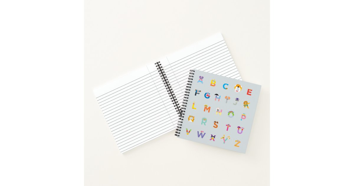 Sesame Street | Letters of the Alphabet Notebook | Zazzle