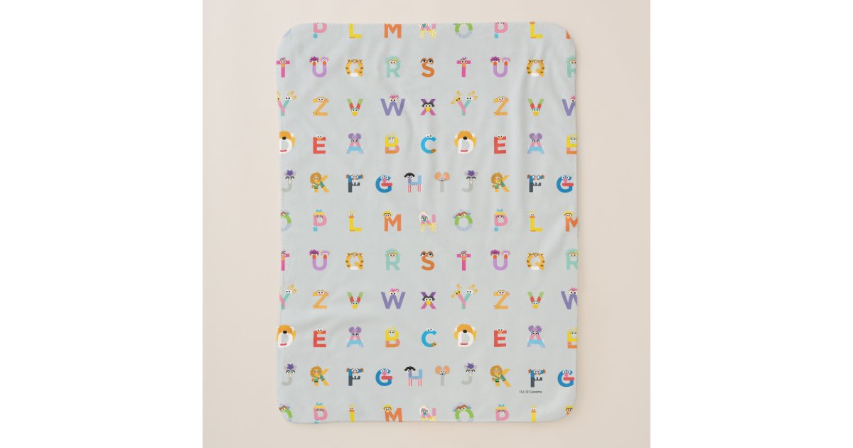 Sesame Street | Letters of the Alphabet Sherpa Blanket | Zazzle