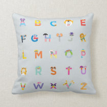 Sesame Street | Letters of the Alphabet Throw Pillow