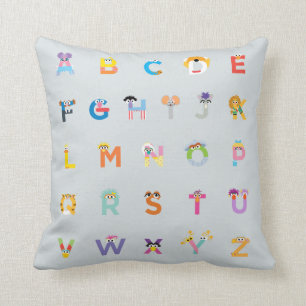 Sesame Street Letters of the Alphabet Throw Pillow