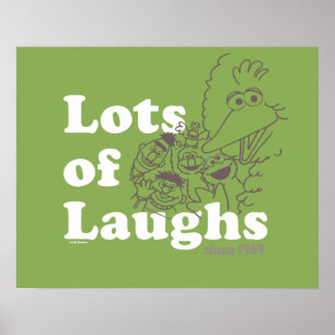 Sesame Street Lots of Laughs Since 1969 Poster